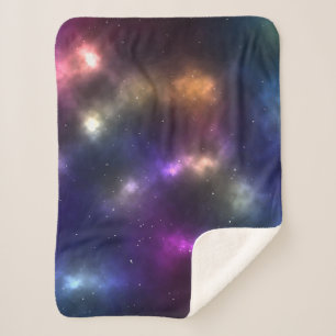 Abstraktes Weltraum-Sternbild-Design Sherpadecke