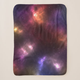 Abstraktes Weltraum-Sternbild-Design Sherpadecke
