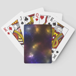 Abstraktes Weltraum-Sternbild-Design Spielkarten