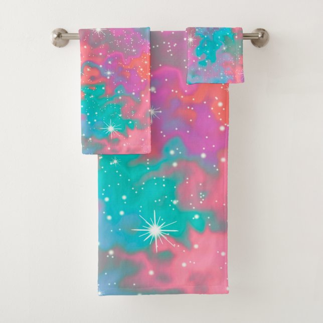 Abstraktes Weltraumwerk | Handtuch Set (Insitu)