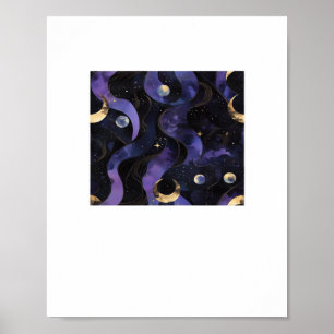 Abstraktes Whimsigoth Muster Classic Poster