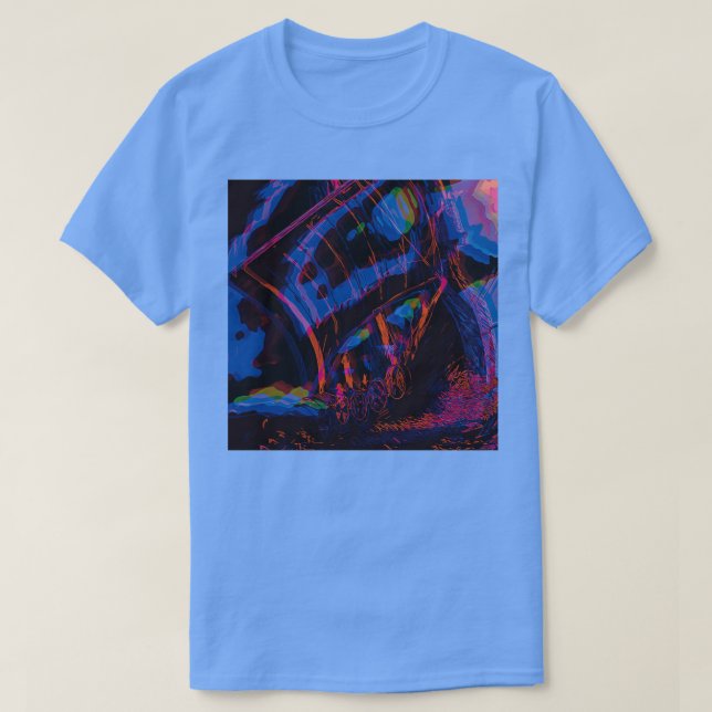 Abstraktes Wikingschiff T-Shirt (Design vorne)