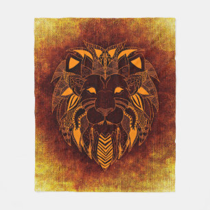 Abstraktes Wildtier Fleecedecke