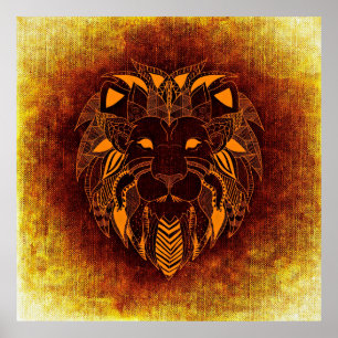 Abstraktes Wildtier Poster