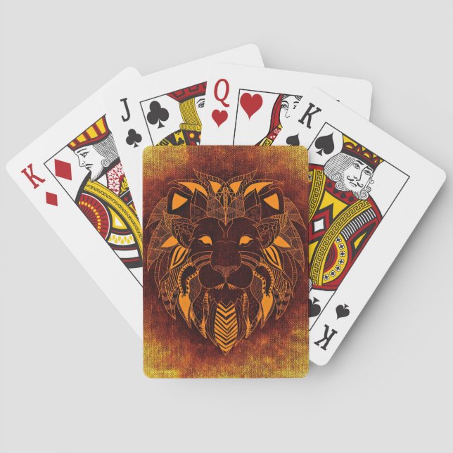 Abstraktes Wildtier Spielkarten (Rückseite)