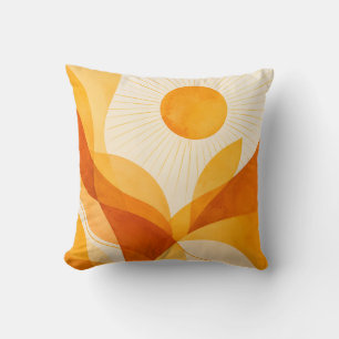 Abstraktes Wurfkissen Golden Sunrise Kissen