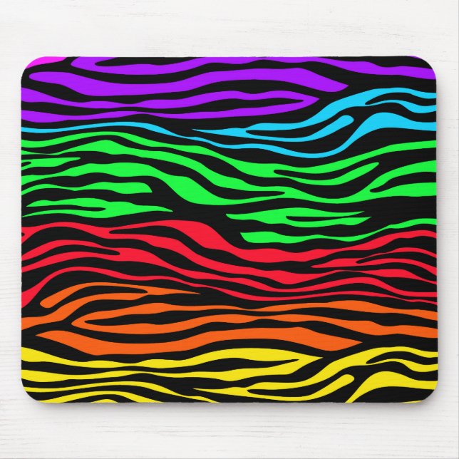 Abstraktes Zebra Mousepad (Vorne)