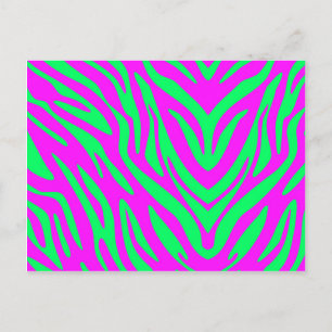 Abstraktes Zebra Postkarte
