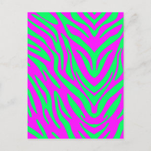 Abstraktes Zebra Postkarte