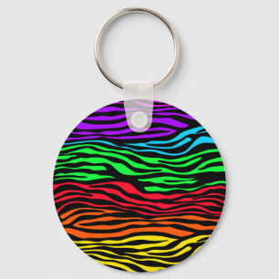 Abstraktes Zebra Schlüsselanhänger