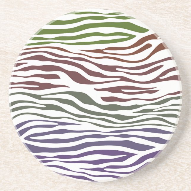 Abstraktes Zebra Untersetzer (Vorne)