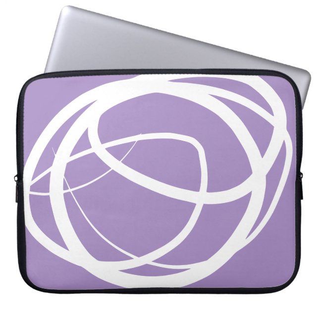 Abstraktes zeichnetest-Design Elektronik-Bag Laptopschutzhülle (Vorderseite)