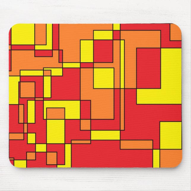 Abstraktes Ziegelmuster Mousepad (Vorne)