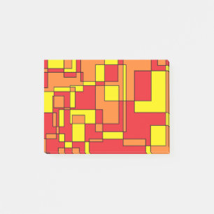 Abstraktes Ziegelmuster Post-it Klebezettel