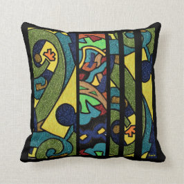 Abstraktes ZIG ZAG-Design Kissen