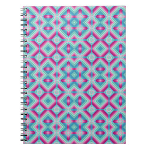Abstraktion geometrische Formen blau pink türkis e Notizblock