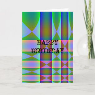 Abstraktion, glücklicher Geburtstag Karte