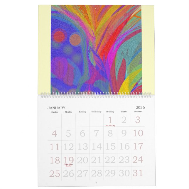 ABSTRAKTION Kunstkalender Kalender (Jan 2026)