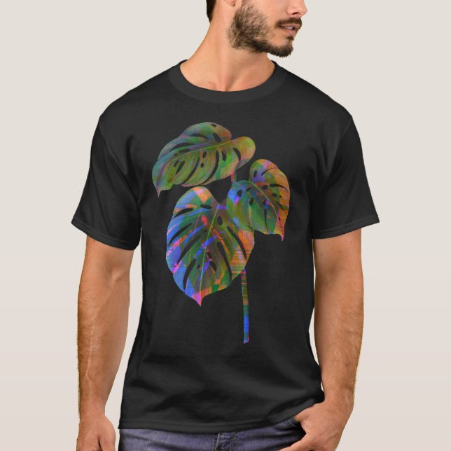 Abstraktion Monstera T-Shirt (Vorderseite)