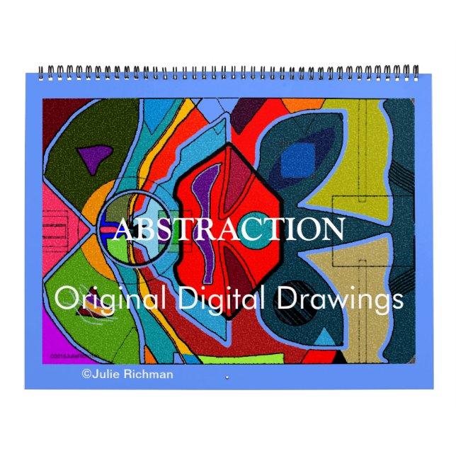 ABSTRAKTION Original-Kalender für digitale Zeichnu Kalender (Titelbild)