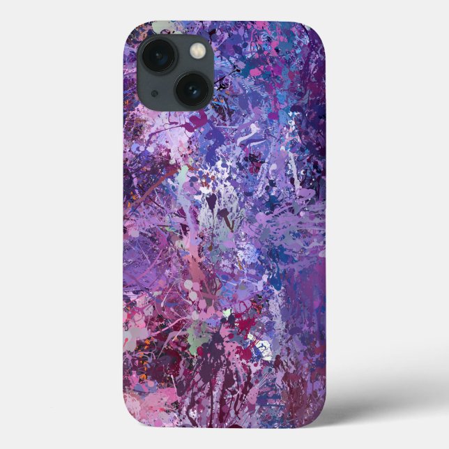 Abstraktion von Violettropfen Case-Mate iPhone Hülle (Rückseite)