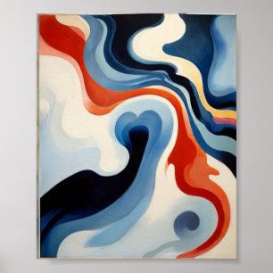 Abstraktionblau von Georgia O'Keeffe Poster