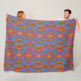 Abstrato Laranja Fleecedecke