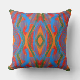 Abstrato Laranja Kissen