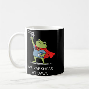 Abstrich im Morgengrauen Lustiger Frosch-Spekulum Kaffeetasse