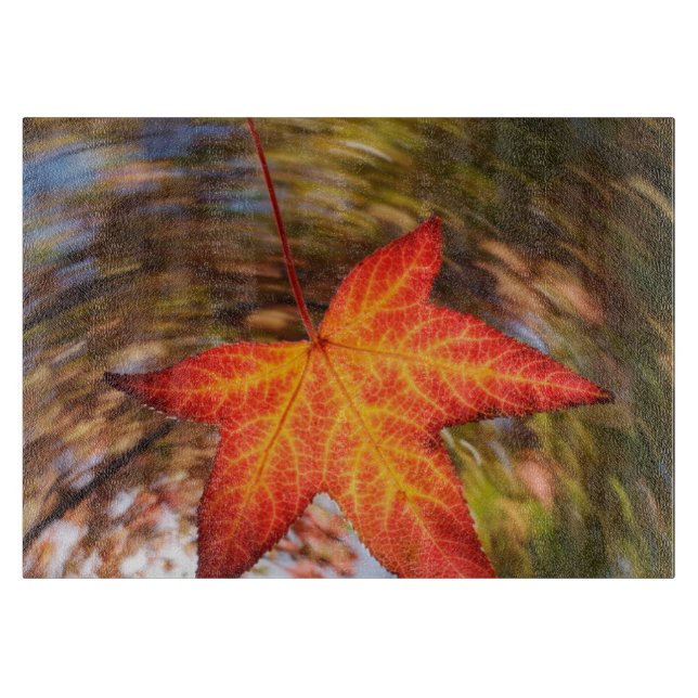 Absturz von einem Baum im Herbst Schneidebrett (Vorderseite)
