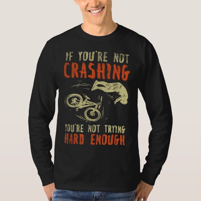 Absturzbergrad Reiten Biker Bicylce Cyclin T-Shirt (Vorderseite)