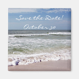 Abstürze von Wellen am Sandy Beach Magnet