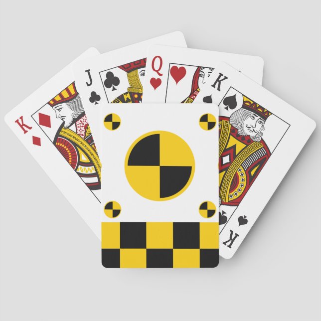 Absturzprüfzeichen Spielkarten (Rückseite)