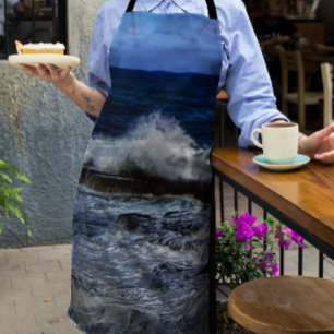 Absturzwelle auf Rock Formation Print Schürze