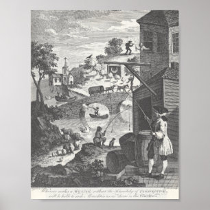 Absurde Perspektiven, William Hogarth Poster