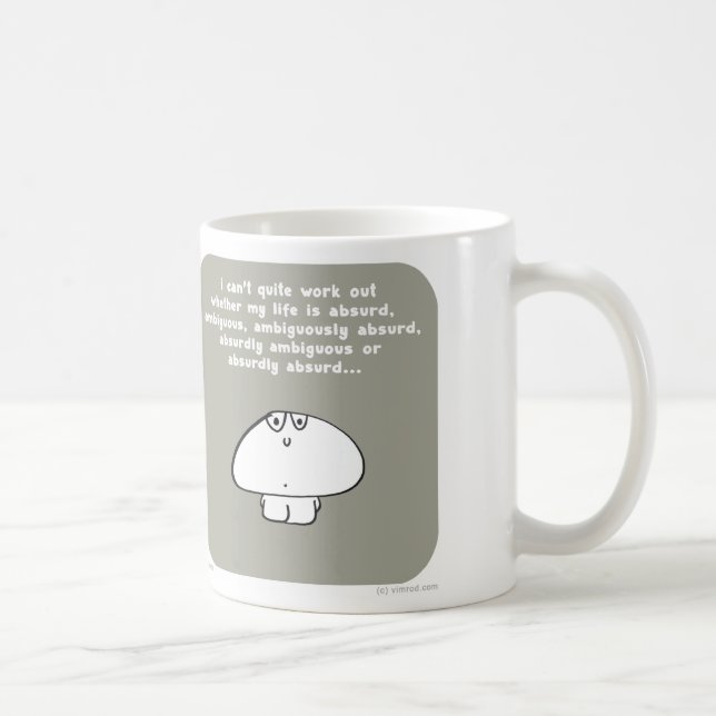 Absurdes vieldeutiges vimrod VM8637 Lebens Kaffeetasse (Rechts)
