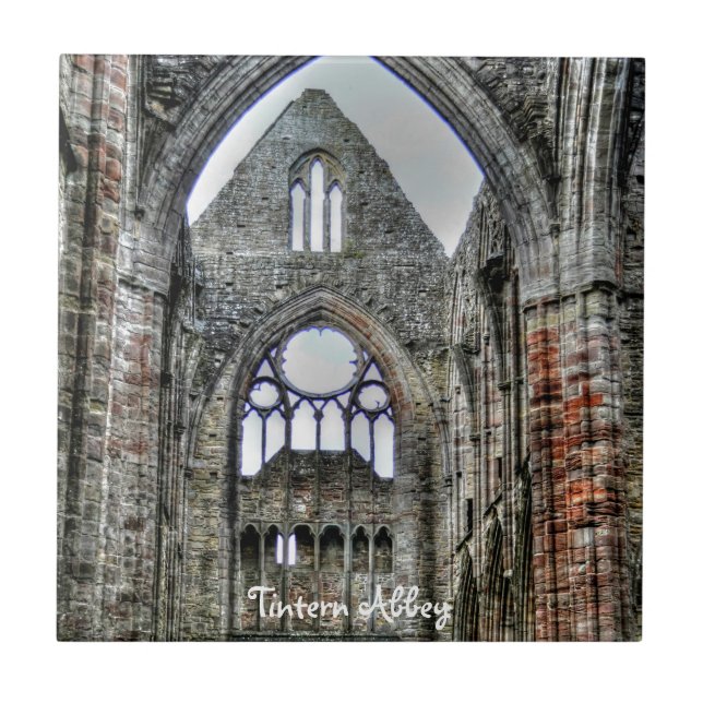 Abtei ancient Tintern, Zisterzienserkloster, Wales Fliese (Vorderseite)