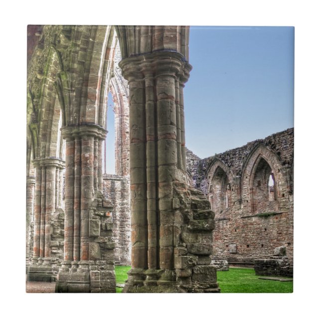 Abtei ancient Tintern, Zisterzienserkloster, Wales Fliese (Vorderseite)