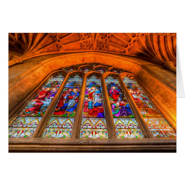 Abtei-Buntglas-Fenster (Vorderseite (Horizontal))