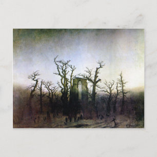 Abtei im Eichwald von Caspar David Friedrich Postkarte