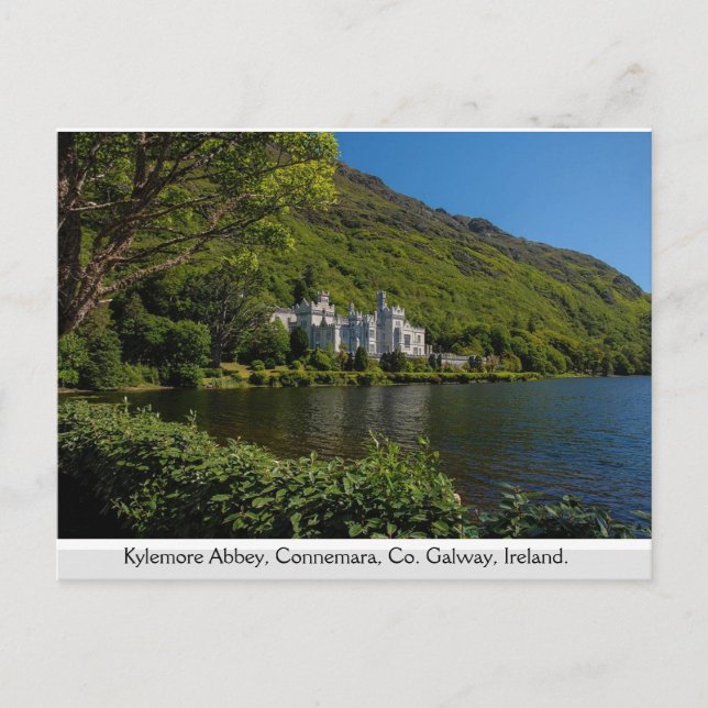 Abtei Kylemore, Connemara, Grafschaft Galway Postkarte (Vorderseite)