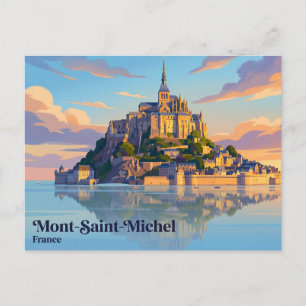 Abtei Mont-Saint-Michel Frankreich Postkarte
