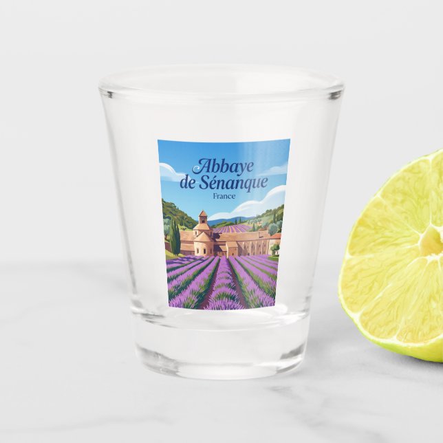 Abtei Sénanque Frankreich Schnapsglas (Vorderseite)