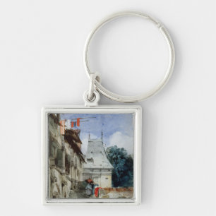 Abtei St.-Amand, Rouen (w/c, bodycolour und Schlüsselanhänger