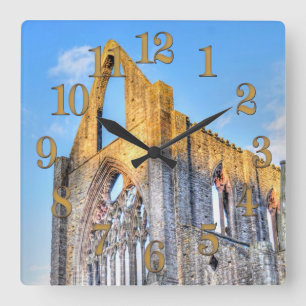 Abtei Tintern, Zisterzienserkloster, Wales Quadratische Wanduhr