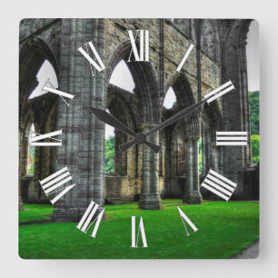 Abtei Tintern, Zisterzienserkloster, Wales Quadratische Wanduhr