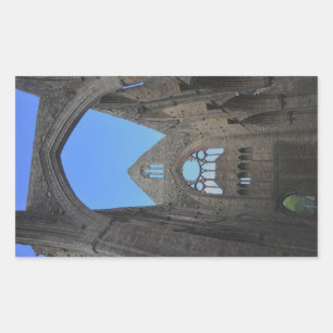 Abtei Tintern, Zisterzienserkloster, Wales Rechteckiger Aufkleber