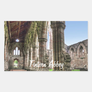 Abtei Tintern, Zisterzienserkloster, Wales Rechteckiger Aufkleber