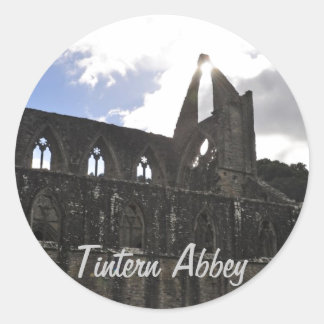 Abtei Tintern, Zisterzienserkloster, Wales Runder Aufkleber