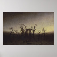Abtei unter Oak Trees von Caspar David Friedrich